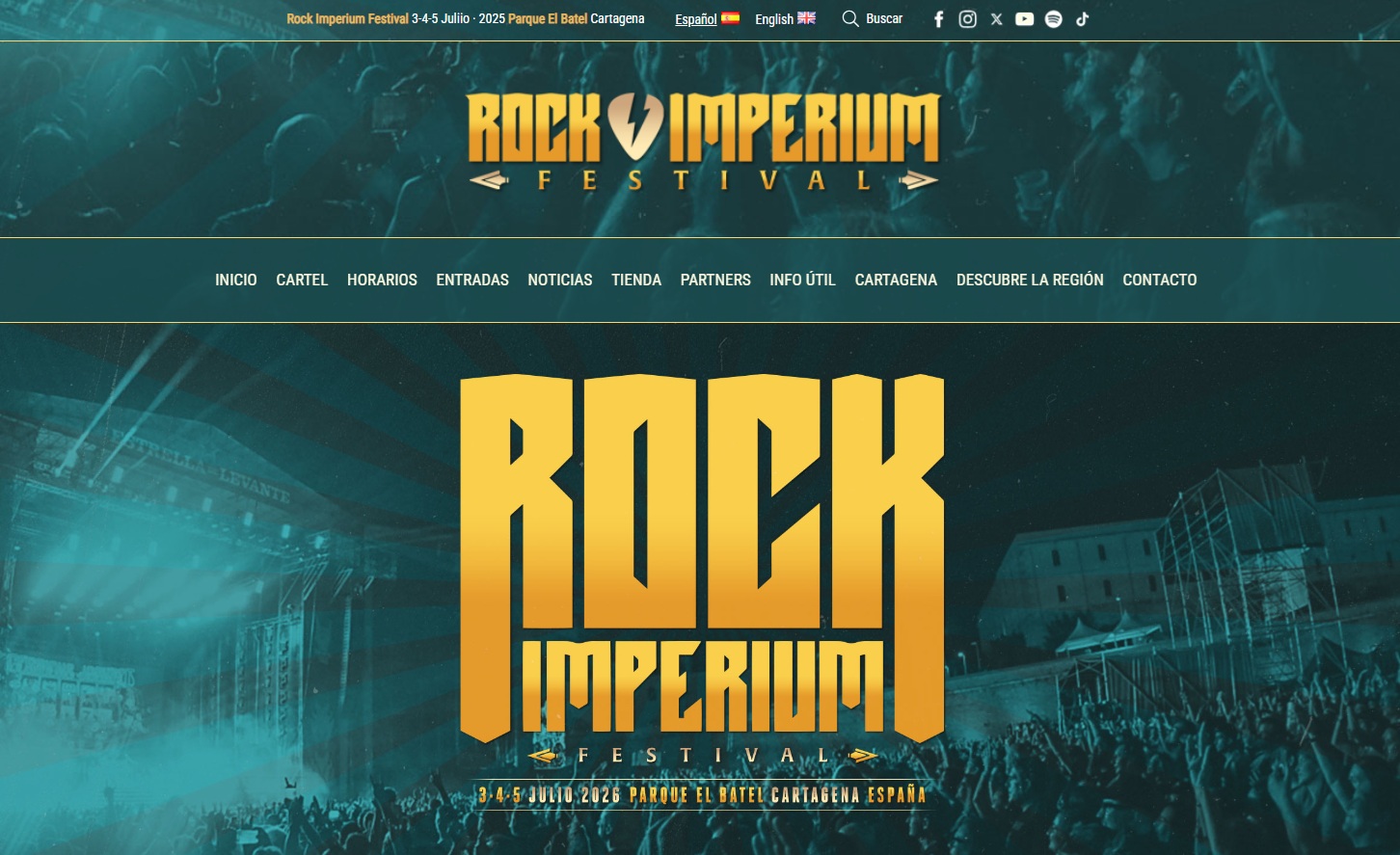 2 entradas gratis para el ROCK IMPERIUM 2026