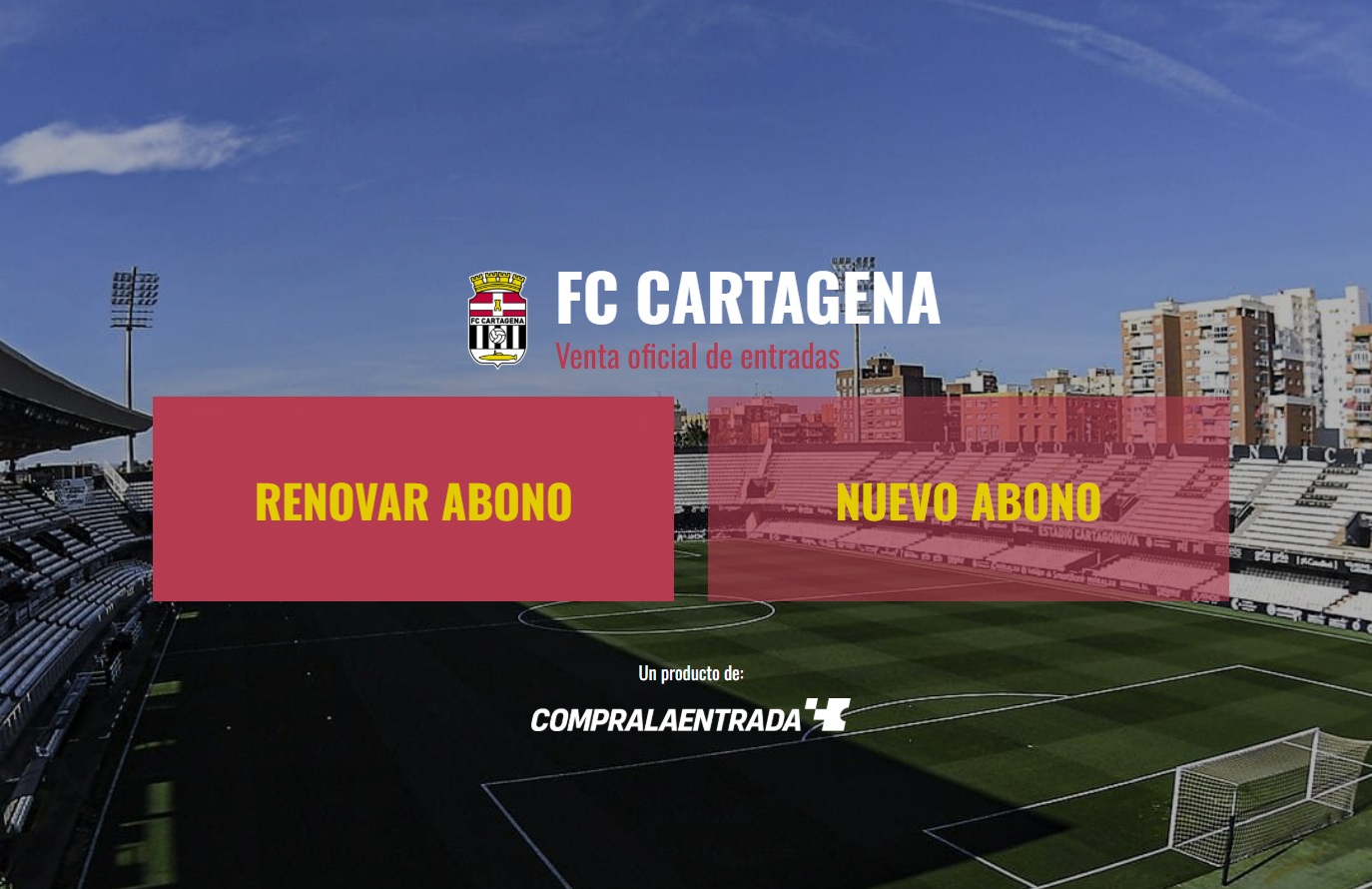 2 entradas gratis para ver un partido del F.C Cartagena durante la temporada 2025-2026